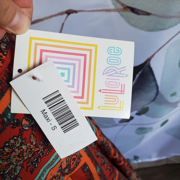 LULAROE | Maxi Skirt in Warm Paisley Patchwork sz S - Picture 4 of 6